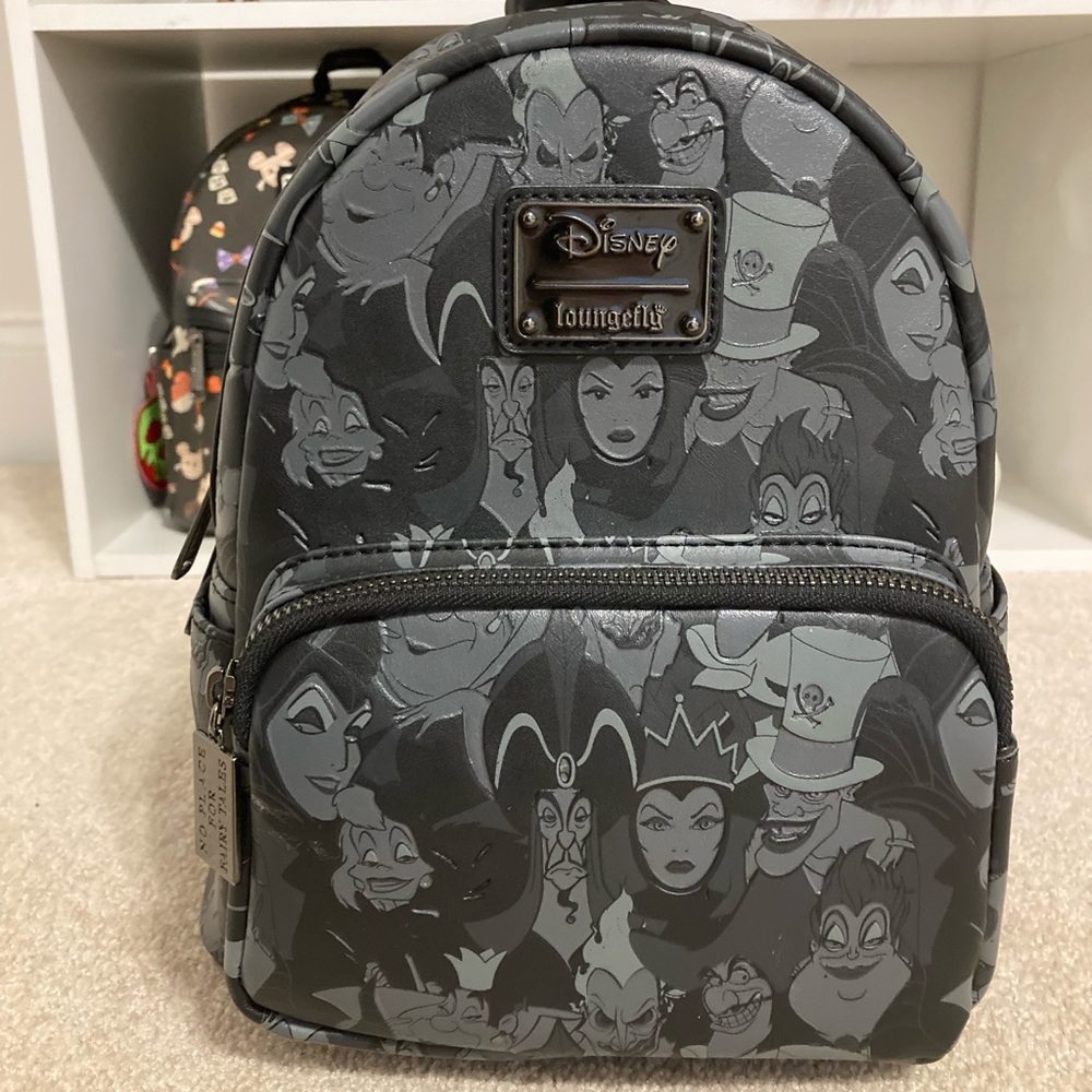 Loungefly Disney Villains Debossed spring Loungefly Backpack